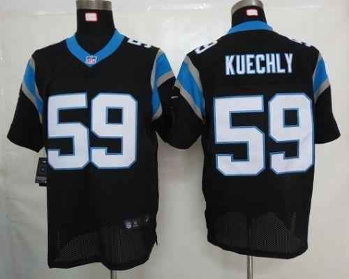 Nike Panthers #59 Luke Kuechly Black Team Color Men's Stitched NFL Elite Jersey