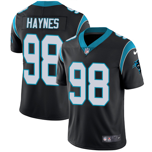 Nike Panthers #98 Marquis Haynes Black Team Color Men's Stitched NFL Vapor Untouchable Limited Jersey