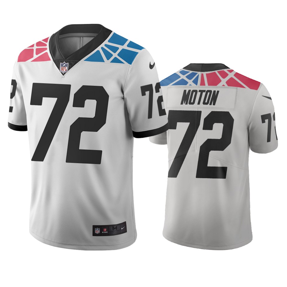 Carolina Panthers #72 Taylor Moton White Vapor Limited City Edition NFL Jersey