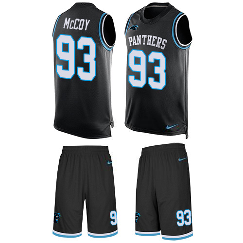 Nike Panthers #93 Gerald McCoy Black Team Color Men's Stitched NFL Limited Tank Top Suit Jersey