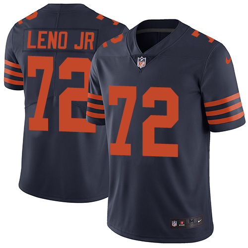 Nike Bears #72 Charles Leno Jr Navy Blue Alternate Men's Stitched NFL Vapor Untouchable Limited Jersey