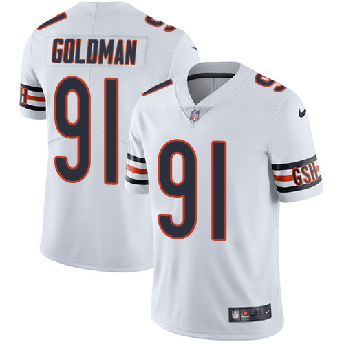 Nike Bears #91 Eddie Goldman White Men's Stitched NFL Vapor Untouchable Limited Jersey