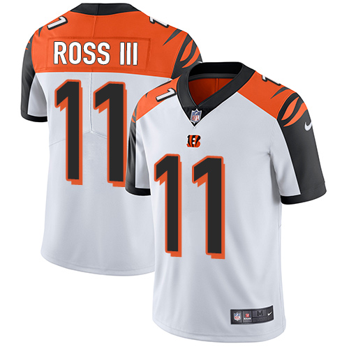 Nike Bengals #11 John Ross III White Men's Stitched NFL Vapor Untouchable Limited Jersey