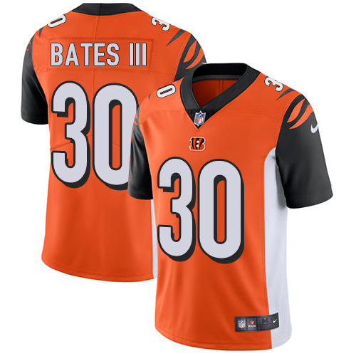 Nike Bengals #30 Jessie Bates III Orange Alternate Men's Stitched NFL Vapor Untouchable Limited Jersey