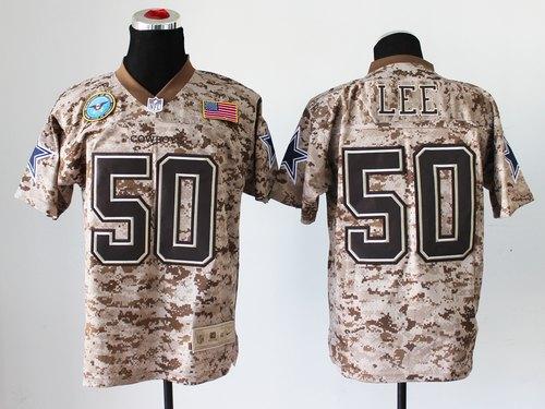 Nike Cowboys #50 Sean Lee Camo Men's Stitched NFL New Elite USMC Jersey