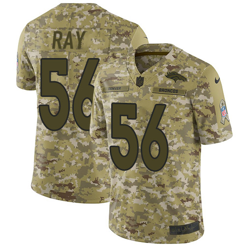 Nike Broncos #56 Shane Ray Camo Men's Stitched NFL Limited 2018 Salute To Service Jersey