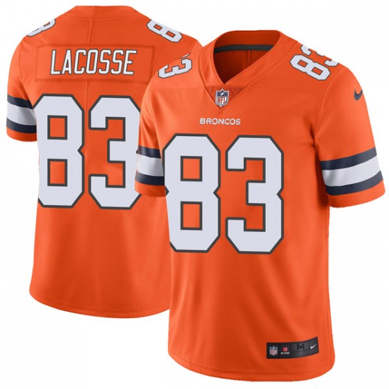 Nike Broncos #83 Matt LaCosse Orange Men's Stitched NFL Limited Rush Jersey