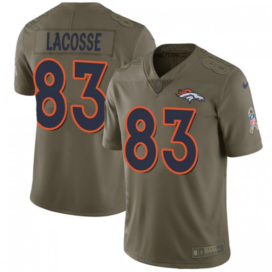 Nike Broncos #83 Matt LaCosse Olive Men's Stitched NFL Limited 2017 Salute To Service Jersey