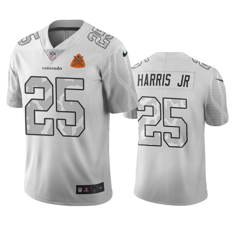 Denver Broncos #25 Chris Harris Jr White Vapor Limited City Edition NFL Jersey