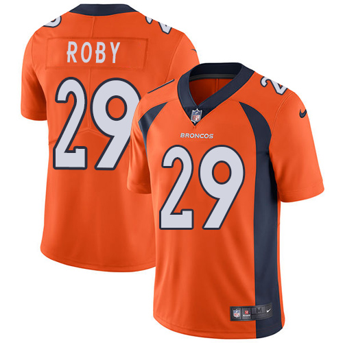 Nike Broncos #29 Bradley Roby Orange Team Color Men's Stitched NFL Vapor Untouchable Limited Jersey