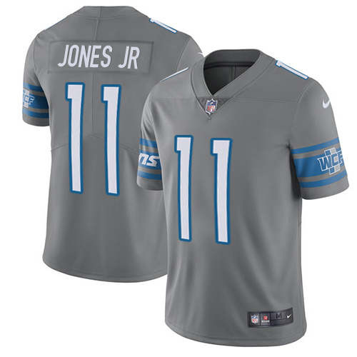 Nike Lions #11 Marvin Jones Jr Gray Men's Stitched NFL Limited Rush Jersey