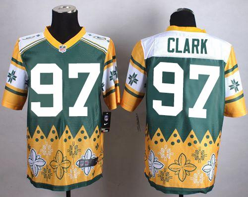 Nike Packers #97 Kenny Clark Green Men's Stitched NFL Elite Noble Fashion Jersey