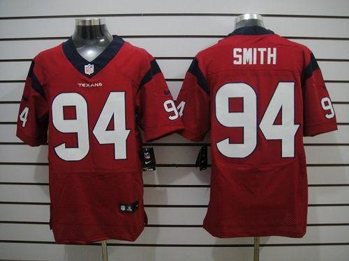Nike Texans #94 Antonio Smith Red Alternate Men's Stitched NFL Elite Jersey