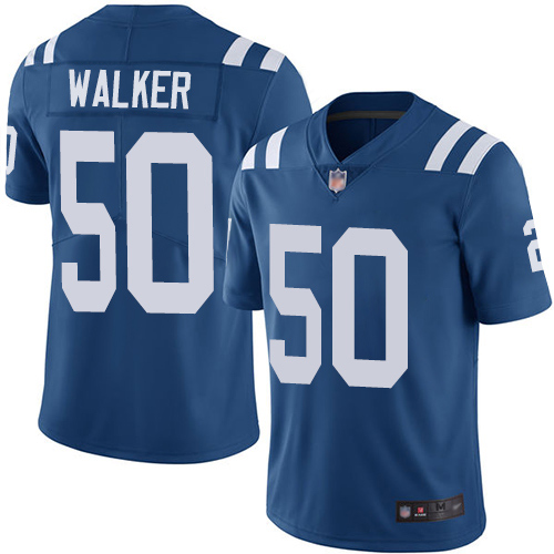 Nike Colts #50 Anthony Walker Royal Blue Team Color Men's Stitched NFL Vapor Untouchable Limited Jersey