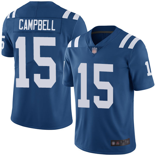 Nike Colts #15 Parris Campbell Royal Blue Team Color Men's Stitched NFL Vapor Untouchable Limited Jersey