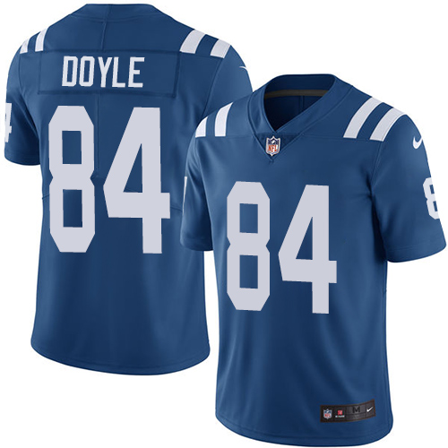 Nike Colts #84 Jack Doyle Royal Blue Team Color Men's Stitched NFL Vapor Untouchable Limited Jersey