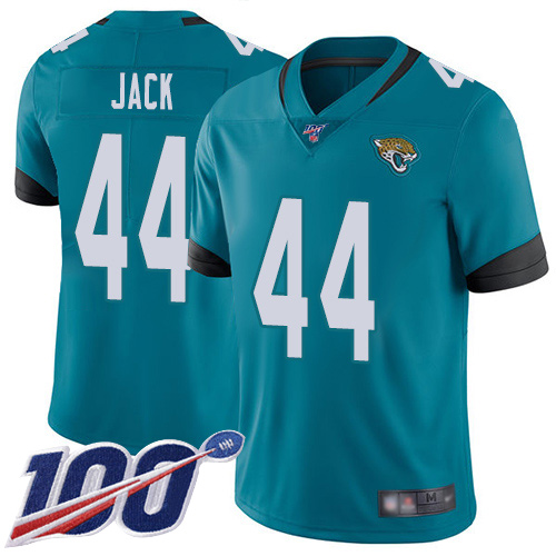 Nike Jaguars #44 Myles Jack Teal Green Alternate Men's Stitched NFL 100th Season Vapor Limited Jersey