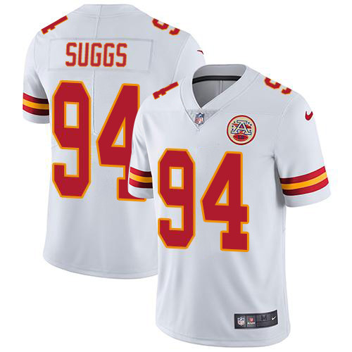 Nike Chiefs #94 Terrell Suggs White Men's Stitched NFL Vapor Untouchable Limited Jersey