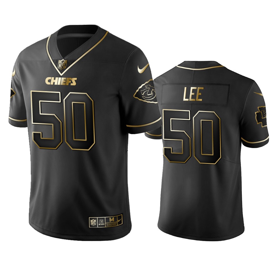 Nike Chiefs #50 Darron Lee Black Golden Limited Edition Stitched NFL Jersey