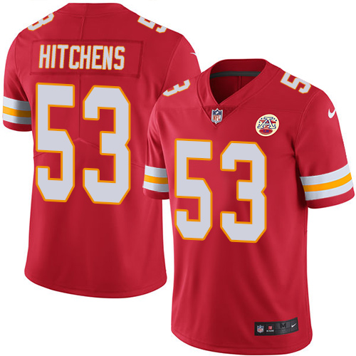 Nike Chiefs #53 Anthony Hitchens Red Team Color Men's Stitched NFL Vapor Untouchable Limited Jersey