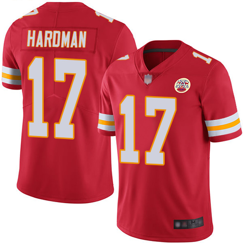 Nike Chiefs #17 Mecole Hardman Red Team Color Men's Stitched NFL Vapor Untouchable Limited Jersey