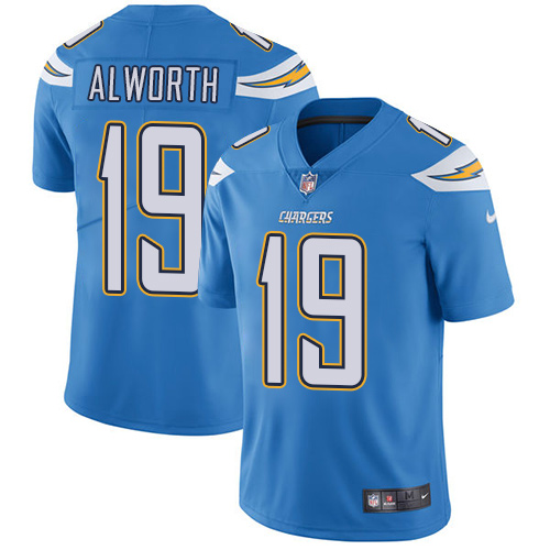 Nike Chargers #19 Lance Alworth Electric Blue Alternate Men's Stitched NFL Vapor Untouchable Limited Jersey