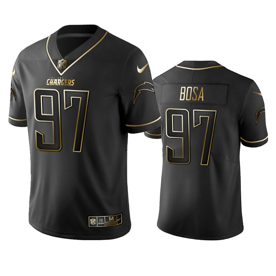 Chargers #97 Joey Bosa Men's Stitched NFL Vapor Untouchable Limited Black Golden Jersey