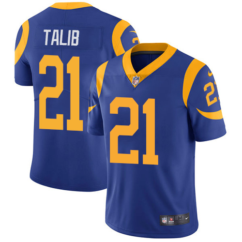 Nike Rams #21 Aqib Talib Royal Blue Alternate Men's Stitched NFL Vapor Untouchable Limited Jersey