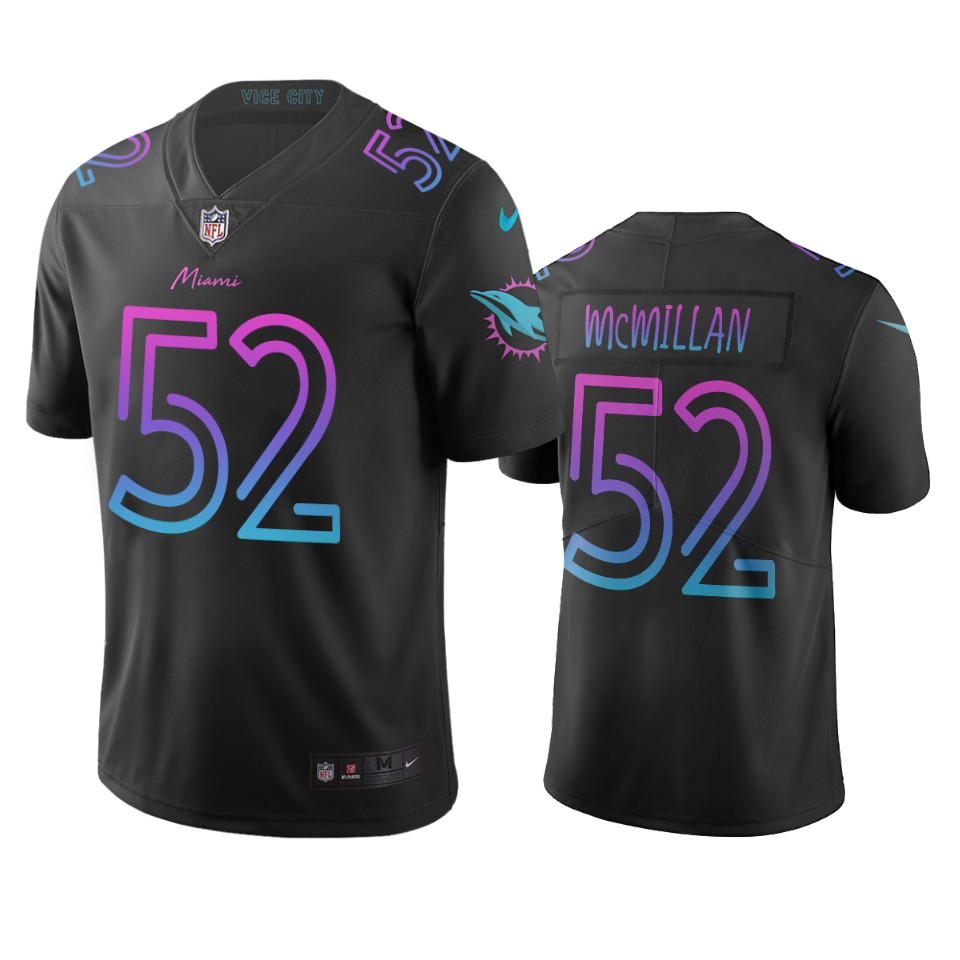 Miami Dolphins #52 Raekwon Mcmillan Black Vapor Limited City Edition NFL Jersey