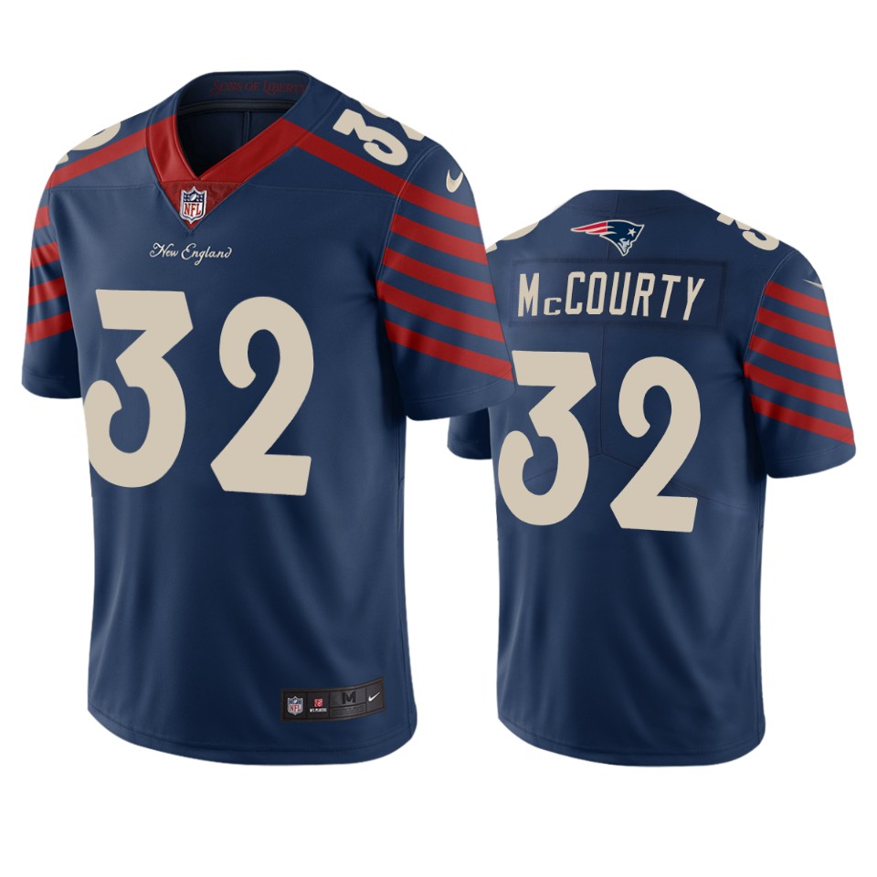 New England Patriots #32 Devin Mccourty Navy Vapor Limited City Edition NFL Jersey