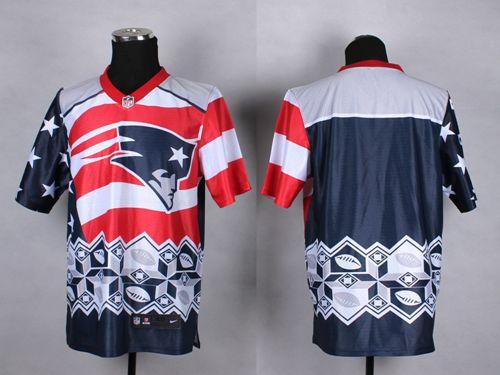 Nike Patriots Blank Navy Blue Men's Stitched NFL Elite Noble Fashion Jersey