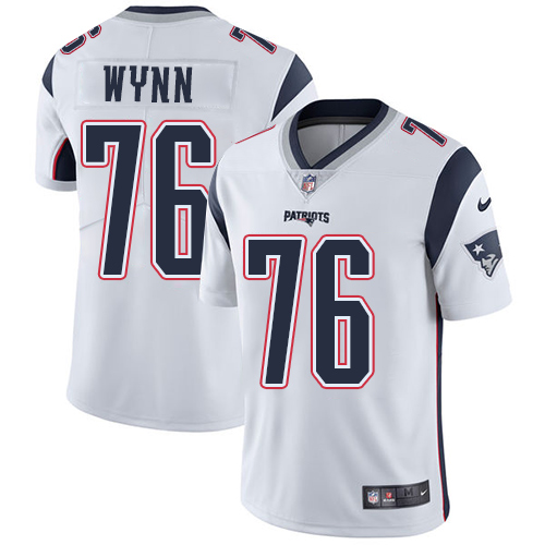 Nike Patriots #76 Isaiah Wynn White Men's Stitched NFL Vapor Untouchable Limited Jersey