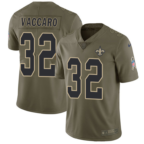 Nike Saints #32 Kenny Vaccaro Olive Men's Stitched NFL Limited 2017 Salute To Service Jersey