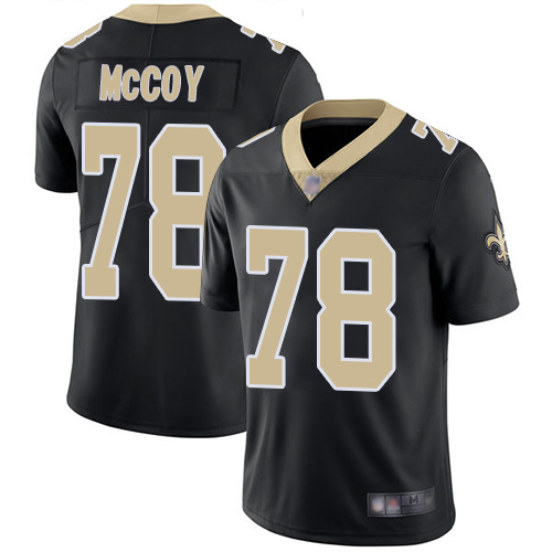 Nike Saints #78 Erik McCoy Black Team Color Men's Stitched NFL Vapor Untouchable Limited Jersey