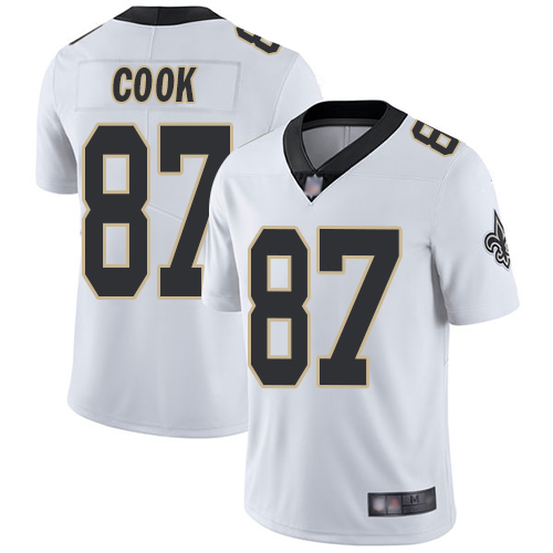 Nike Saints #87 Jared Cook White Men's Stitched NFL Vapor Untouchable Limited Jersey