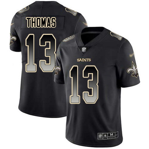 Nike Saints #13 Michael Thomas Black Men's Stitched NFL Vapor Untouchable Limited Smoke Fashion Jersey