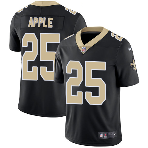 Nike Saints #25 Eli Apple Black Team Color Men's Stitched NFL Vapor Untouchable Limited Jersey