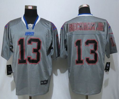 Nike Giants #13 Odell Beckham Jr Lights Out Grey Men's Stitched NFL Elite Jersey