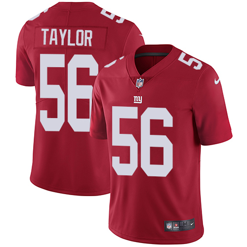 Nike Giants #56 Lawrence Taylor Red Alternate Men's Stitched NFL Vapor Untouchable Limited Jersey