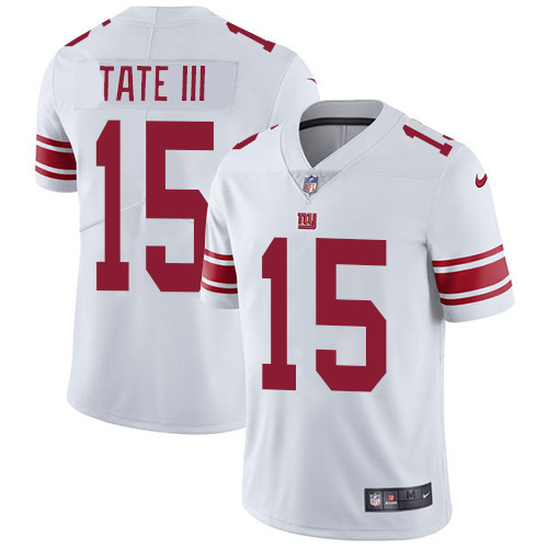 Nike Giants #15 Golden Tate White Men's Stitched NFL Vapor Untouchable Limited Jersey