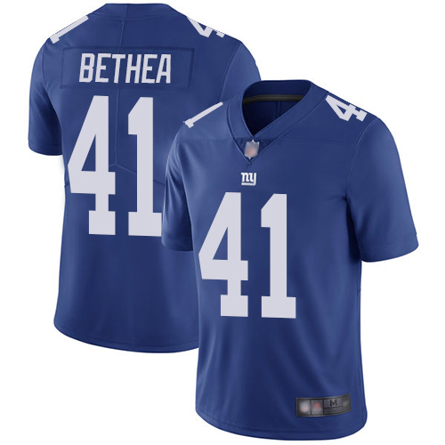Nike Giants #41 Antoine Bethea Royal Blue Team Color Men's Stitched NFL Vapor Untouchable Limited Jersey