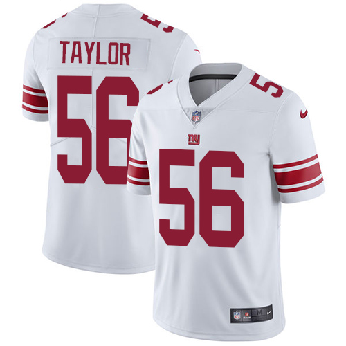 Nike Giants #56 Lawrence Taylor White Men's Stitched NFL Vapor Untouchable Limited Jersey