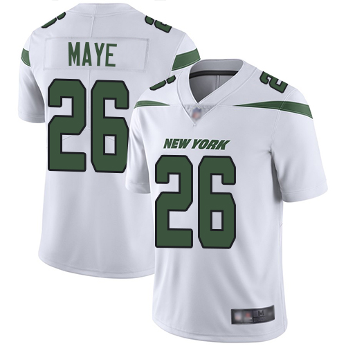 Nike Jets #26 Marcus Maye White Men's Stitched NFL Vapor Untouchable Limited Jersey