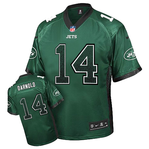 Nike Jets #14 Sam Darnold Green Team Color Men's Stitched NFL Elite Drift Fashion Jersey