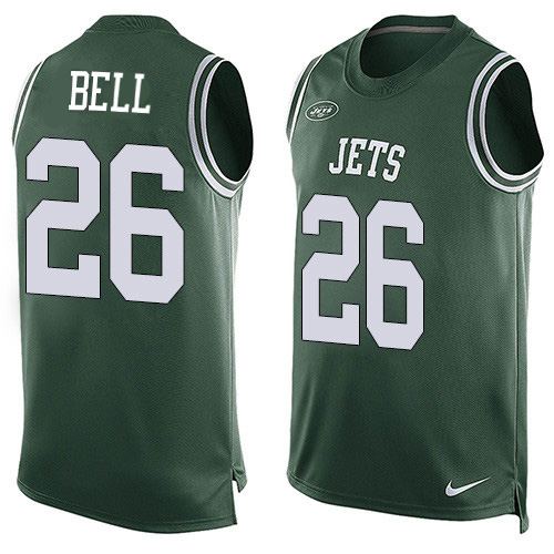 Nike Jets #26 Le'Veon Bell Green Team Color Men's Stitched NFL Limited Tank Top Jersey