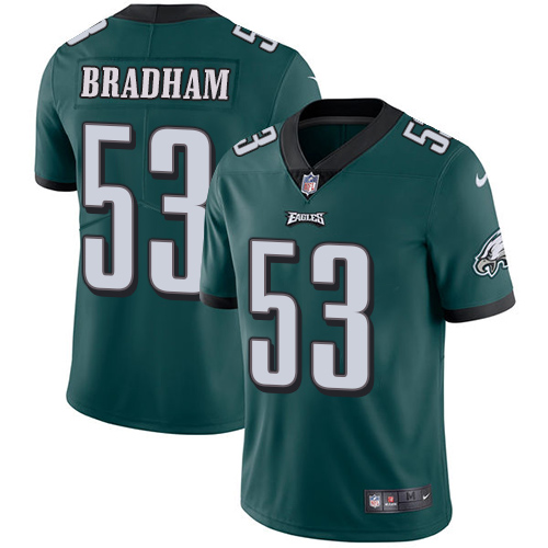 Nike Eagles #53 Nigel Bradham Midnight Green Team Color Men's Stitched NFL Vapor Untouchable Limited Jersey