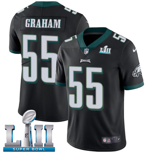Nike Eagles #55 Brandon Graham Black Alternate Super Bowl LII Men's Stitched NFL Vapor Untouchable Limited Jersey
