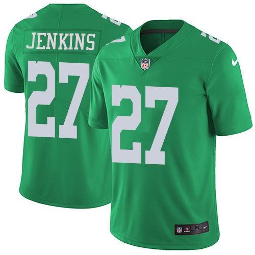 Nike Eagles #27 Malcolm Jenkins Green Men's Stitched NFL Limited Rush Jersey