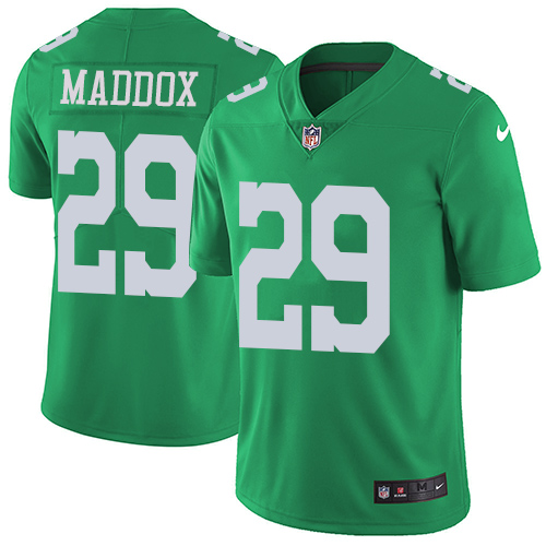Nike Eagles #29 Avonte Maddox Green Men's Stitched NFL Limited Rush Jersey