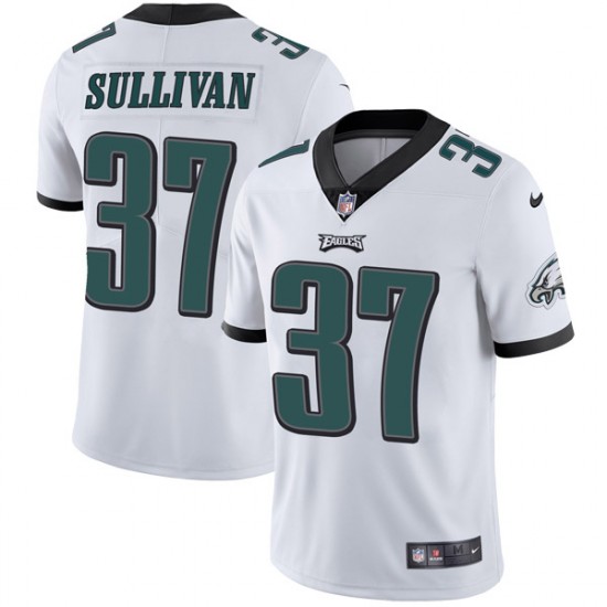 Nike Eagles #37 Tre Sullivan White Men's Stitched NFL Vapor Untouchable Limited Jersey